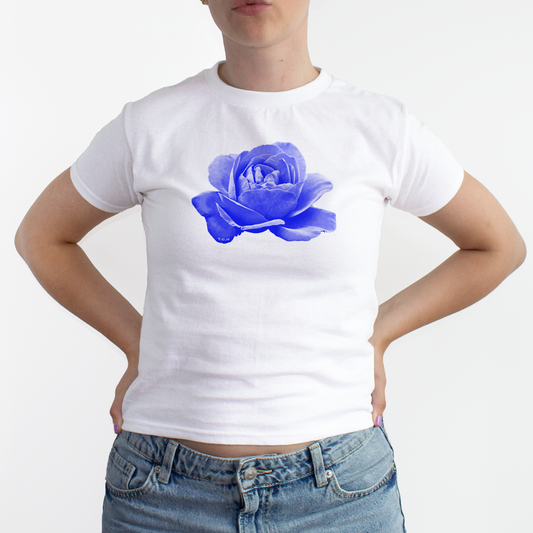 'BLUE ROSE' BABY TEE